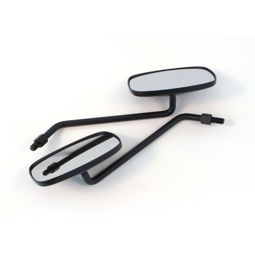 MIRROR PAIR BLACK for Aprilia 100 SCARABEO 4T 2005 to 2009