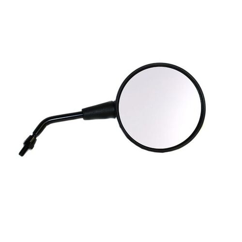 WHITES MIRROR 8mm  UNIVERSAL BLK ROUND (MP212-1) (ea)