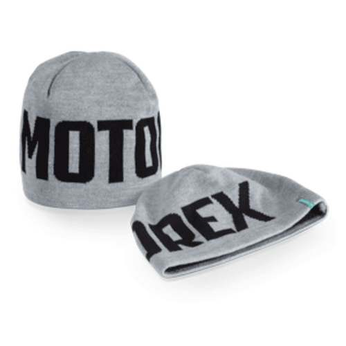 Motorex Knitted Beanie - One Size (Black with Logo)