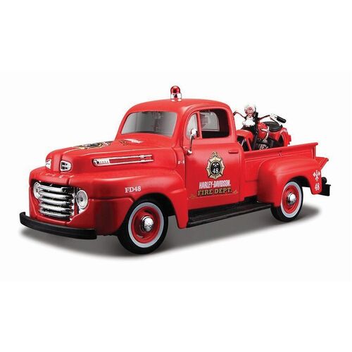 1.24 Ford Pick-Up 1948 With Knucklehead Model Toy