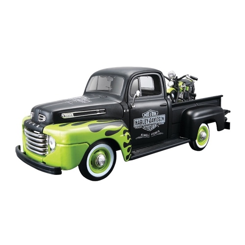 1.24 Ford F-1 Pick Up With Panhead 1948 Model Toy