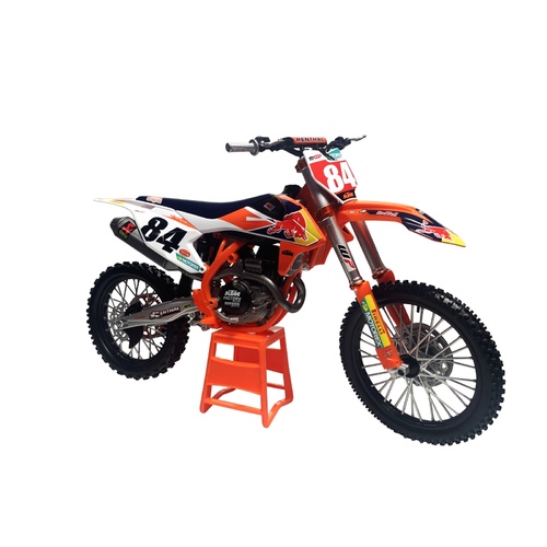 1.6 KTM 450 SX-F Red Bull Jeff Herling No.84 Model Toy