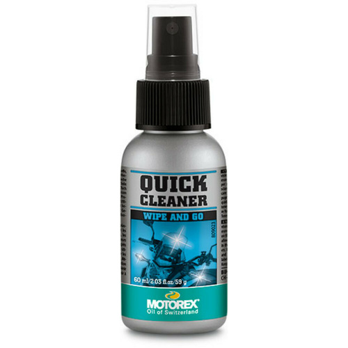 Quick Clean Spray | Visor | Helmet | Plastics | MOTOREX 60ml Spray Bottle