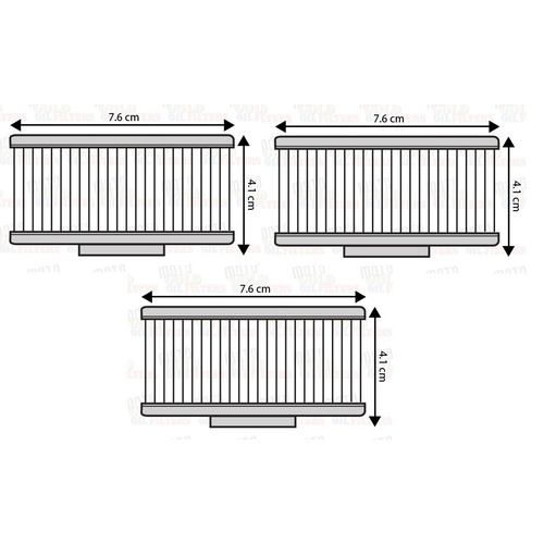 3 OIL FILTERS for Yamaha XJ900 1985 1986 1987 | XJ900RK 1983 | XJ900RL 1984