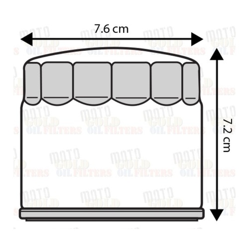 Moto Gold Oil Filter