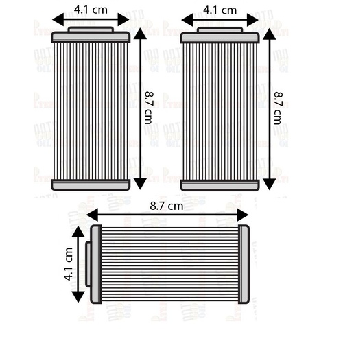 THREE (3) OIL FILTER for Husqvarna HUSKY TC449 2011 to 2013 TE449 2011 to 2014