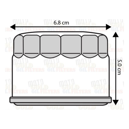 MOTORCYCLE OIL FILTER for KYMCO MXU 500 4X4 500 All MODELS REPLACEMENT HF147