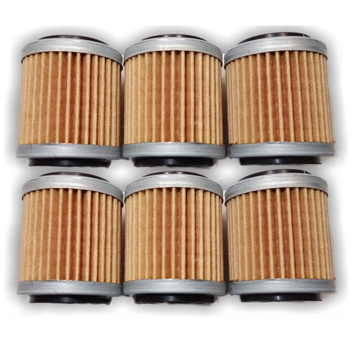 Oil Filter Six Pack for Yamaha WR250F WR450F YZ250F YZ450F 2009 to 2011