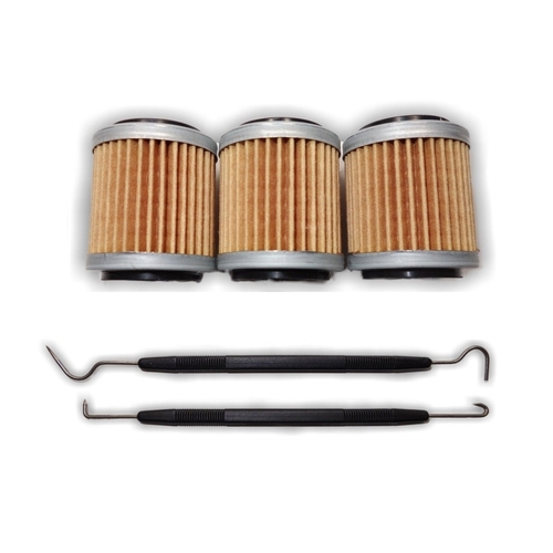 Oil Filter Three Pack + Tool for Yamaha WR250F WR450F YZ250F YZ450F 2009 to 2011