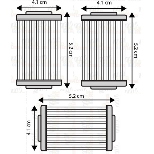 THREE (3) OIL FILTERS for KTM 690 ENDURO R 2012-2013 690 ENDURO R ABS 2014