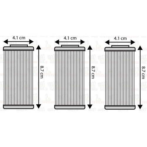 THREE PACK OIL FILTERS for HUSQVARNA HUSKY TE449 2011 to 2014 SMR511 2011 2012