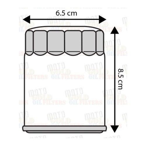 Moto Gold Oil Filter