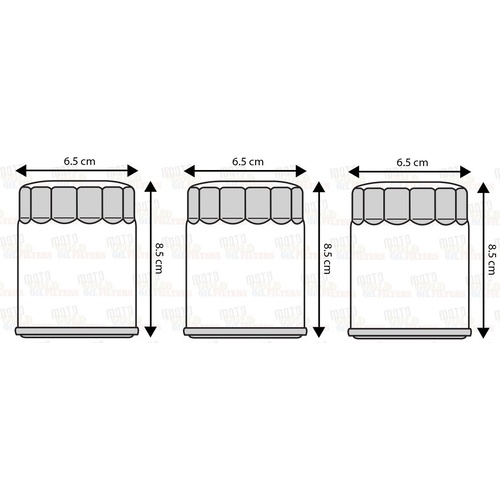 KIT OF THREE OIL FILTERS for TGB BLADE ATV 2010 2011