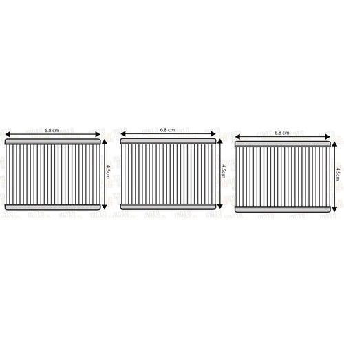 Three Oil Filters for Honda TRX420FA 2009 2010 2011 2012 2013 2014 2015 to 2018