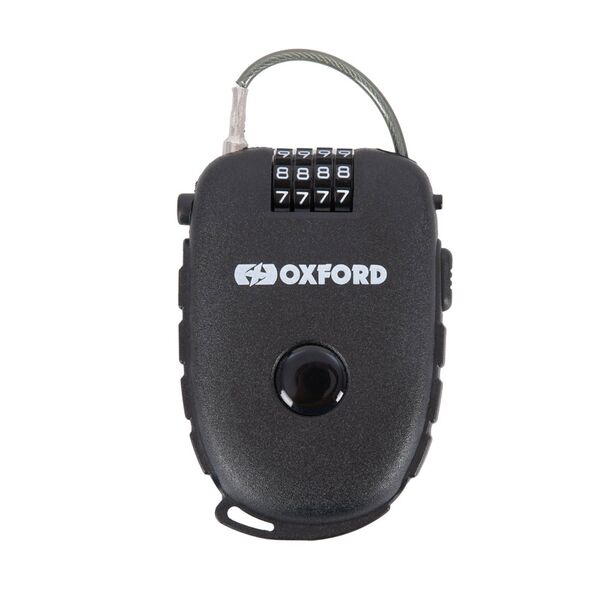 Retractable Combination Cable Lock 75cm Black