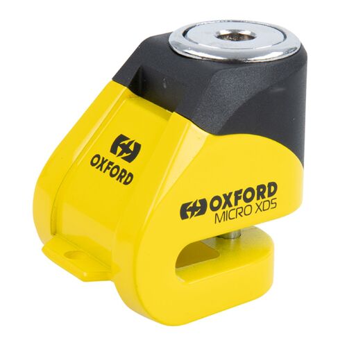 Oxford Scoot XD5 Scooter Disc Lock BLK/Yellow (Use Lk260 ) For Motorbike