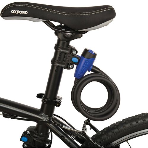 Oxford Cable 12 Lock Smoke 1.8M x 12mm For Bicycle
