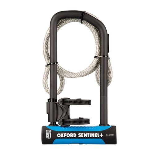 Sentinel Pro Duo U-Lock 320mm x 177mm + Cable For Bicycle