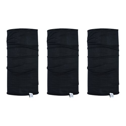 Oxford Comfy Neck Scarf Gaiter Tube Black/Black 3 Pack