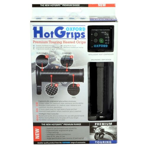 Oxford Hot Grips | Premium Touring with V8 Switch