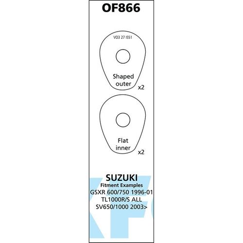 OXFORD INDICATOR SPACERS SUZUKI TYPE 1