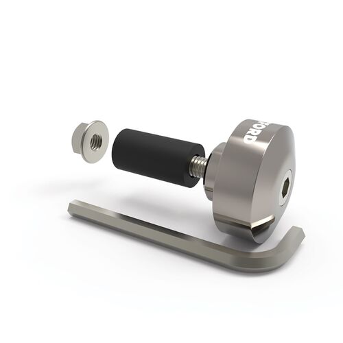 OXFORD HANDLEBAR BAR ENDS - SIL (NEW)