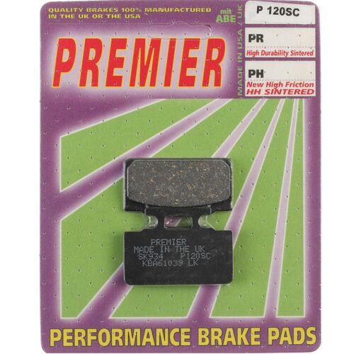 PREMIER BRAKE PADS RS125/250 89- REAR