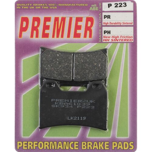Front PREMIER Brake Pads