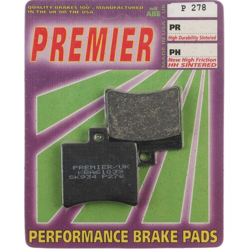 Rear PREMIER Brake Pads