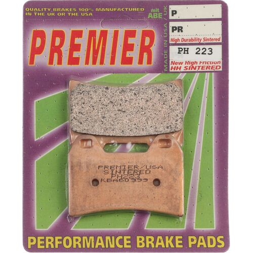 Front PREMIER Brake Pads HI-PERF SINT