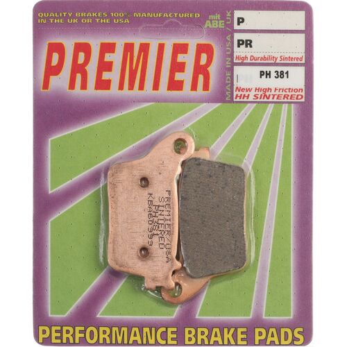 PREMIER BRAKE PADS HI-PERF SINT CBR600/1000RR 07 Rr