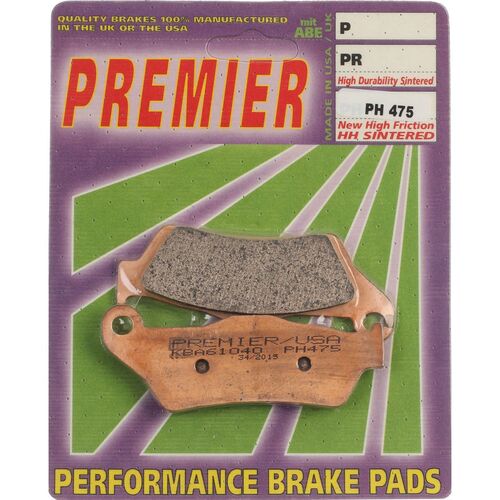 Rear BRAKE PADS HI-PERF SINT