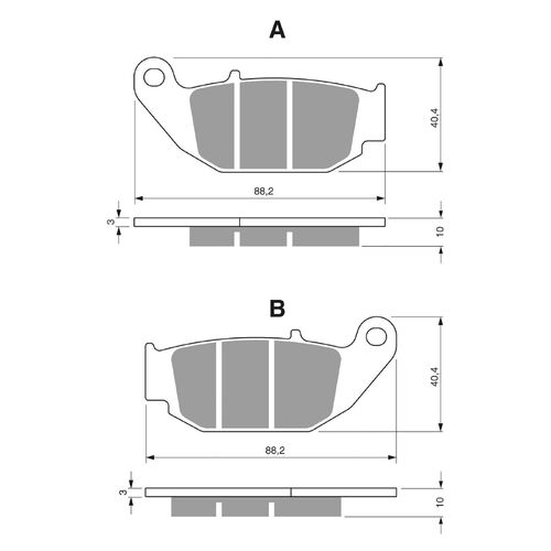 Premier Rear Brake Pads Sint Moto X- PR459 for Honda CRF250LA ABS 2018 to 2020
