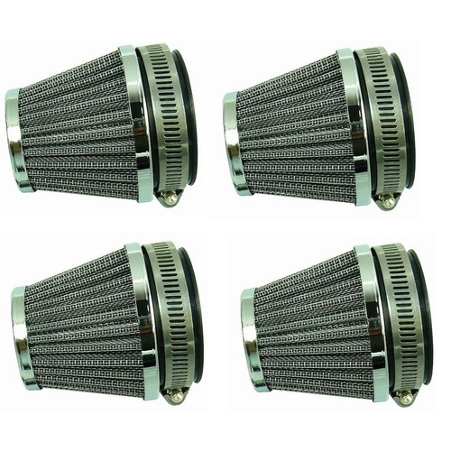 AIR FILTER PODS SET of 4, 54mm ID for Yamaha Honda for Suzuki
