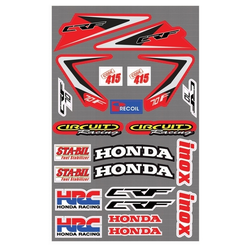 Sticker Kit For Honda CRF70