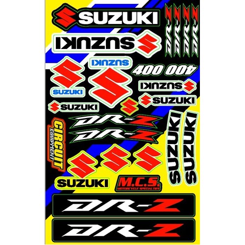 Basic Sticker Kit pack for Suzuki DRZ motorcycles 