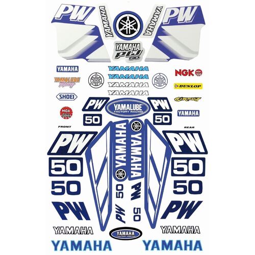 Sticker Kit for Yamaha PW50 Peewee | All Years | Pre Cut 