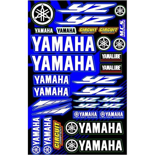Sticker Kit for Yamaha YZ - Generic Stickers for Motorcycle - Ute - 4x4 - Tool Box