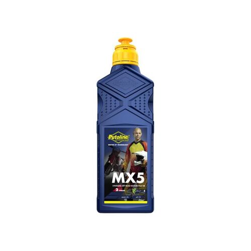 Putoline MX5 -Synth Inj/Pre-Mix 2 Stroke Oil 1Lt (Off-Road) (70272)