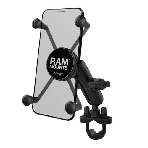 Ram X-Grip Large Phone Mount With Handlebar U-Bolt Base for Motorcycle Motorbike