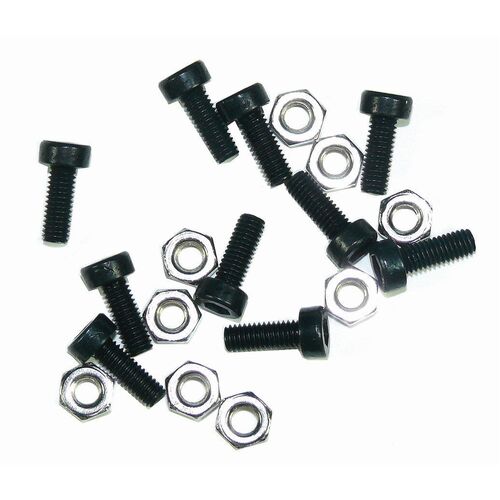 Rego Label Holder Screw Kit Black 