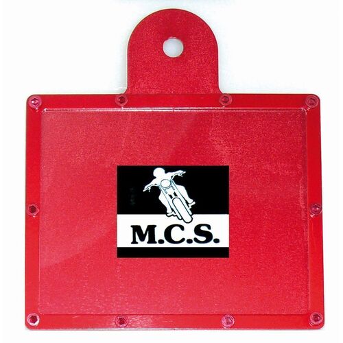 Alloy Rego Label Holder Red 