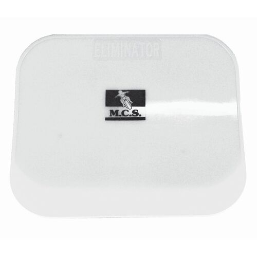 Race Number Plate White