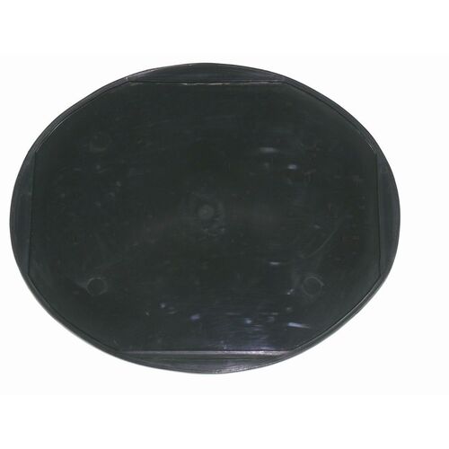 Black Oval Race Plate