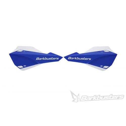 Barkbusters SABRE MX Enduro Handguard - Blue on White SAB-1BU-WH