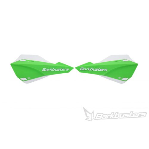 Barkbusters SABRE MX Enduro Handguard - Green on White SAB-1GR-WH