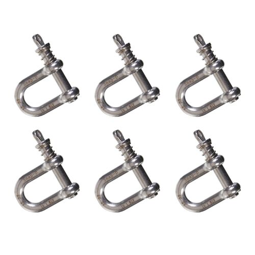 Snap-D 10mm D Shackle - 6 Pack Special For Towing