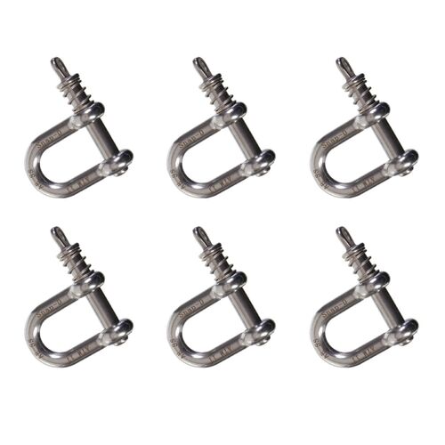 Snap-D 8mm D Shackle - 6 Pack Special For Towing