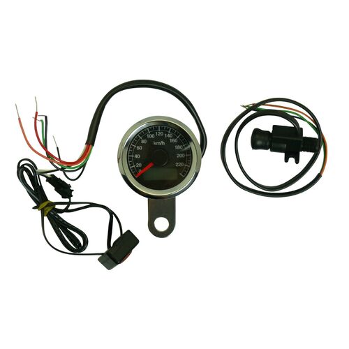 Speedo 48MM Cable/Electric With Trip Chrome 