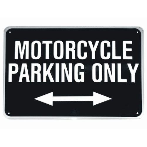 MOTORCYCLE PARKING ONLY Sign | Gift | Man Cave | Bar | Workshop | Garage